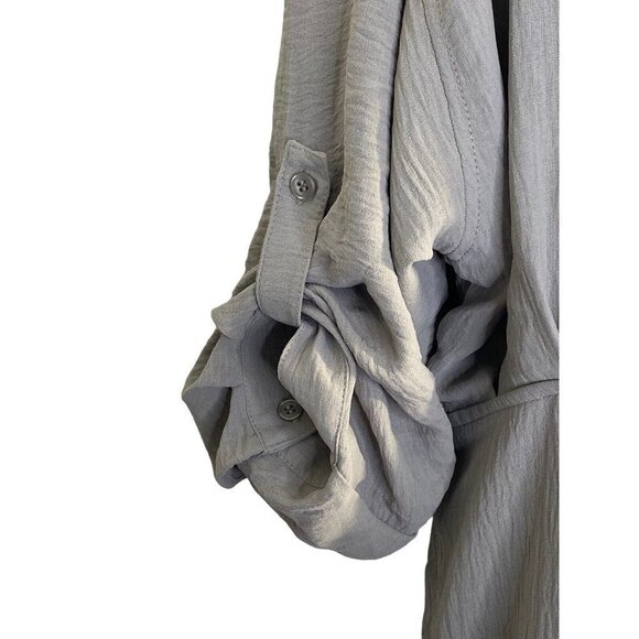 Max Studio Womens Clay Button-Down Maxi Dress Long Sleeve Size Large New - Picture 4 of 10